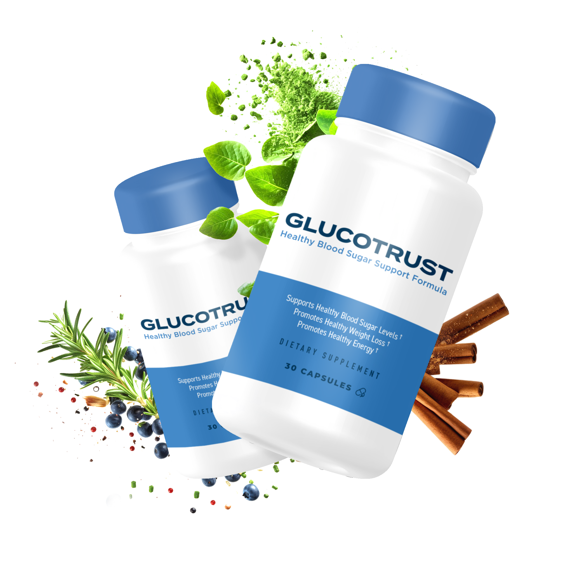 Glucotrust Bottles with Natural Ingredients